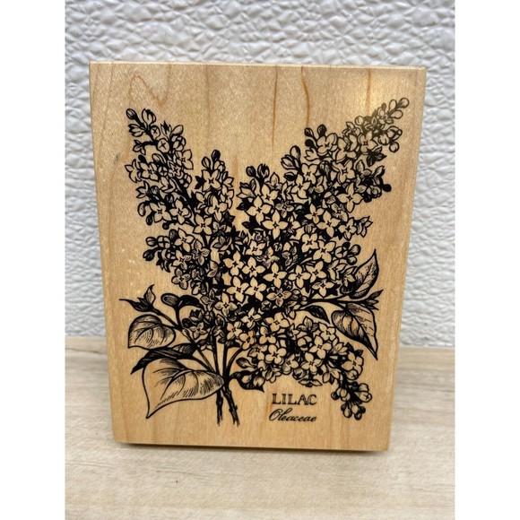 Petaluma Other - 1994 Petaluma Lilac Wood Mounted Rubber Stamp